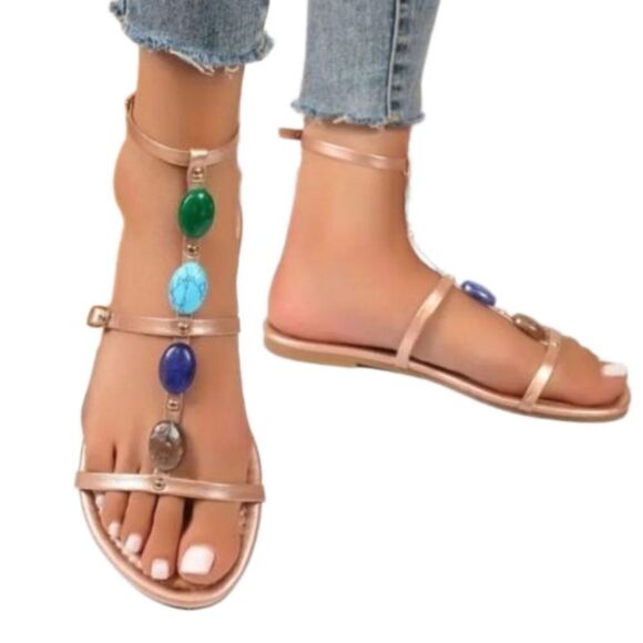 Bohemian sandals sz 10.5 - Picture 1 of 6